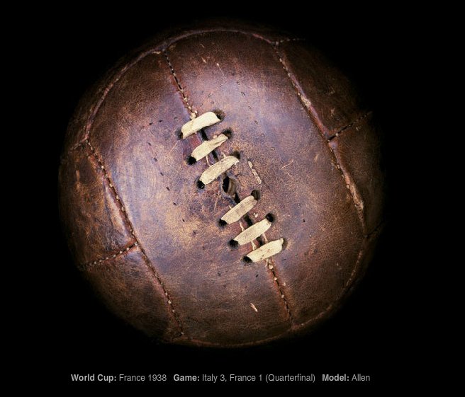 1938年法国主办的世界杯足球比赛正式用球--艾伦