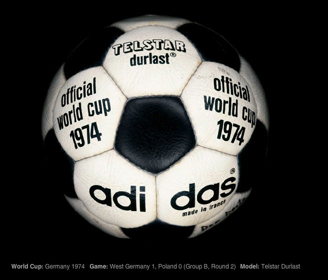 1974年德国主办的世界杯足球赛仍然使用这种球——特拉斯的名字确实一度成为电视明星。